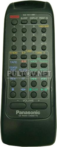 RAK-RX119WH пульт для магнитолы Panasonic RX-DS35
