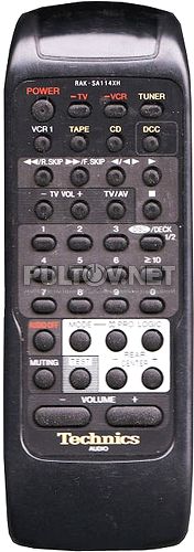 RAK-SA112MH, RAK-SA113MH, RAK-SA114XH пульт для музыкального центра Technics SA-GX370