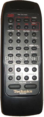 RAK-SA179XH (=RAK-SA603MH) пульт для ресивера TECHNICS SA-GX690 и других