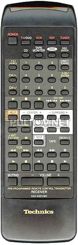 RAK-SA614MH пульт для AV-ресивера Technics SA-EX510