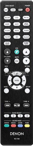 RC-1192, 30701016900AD пульт для AV-ресиверов Denon AVR-X2100W и AVR-X3100W