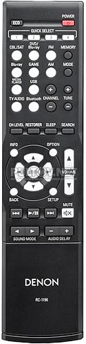 RC-1196 пульт для AV-ресивера Denon AVR-X520BT