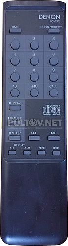 RC-212 пульт для CD-плеера Denon DCD-610 
