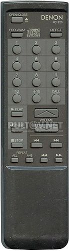 RC-220 пульт для CD-проигрывателя Denon DCD-1460 и др.