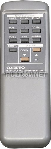 RC-234A пульт для усилителя Onkyo Integra P-388