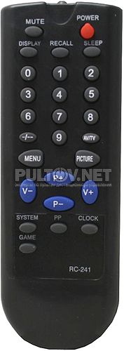 RC-241 пульт для телевизора JINLIPU CD-2116 и других