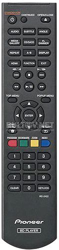RC-2422 пульт для 3D Blu-ray-плеера Pioneer BDP-150