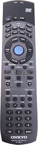 RC-438DV пульт для DVD-плеера Onkyo DV-S939