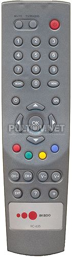 AKADO RC-632, RC-635 пульт для спутникового ресивера