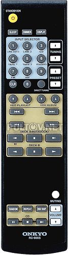 RC-666S пульт для стерео ресивера ONKYO TX-8222
