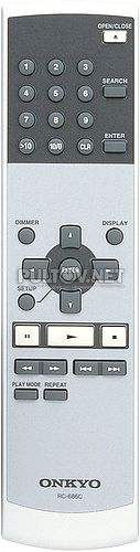RC-686C пульт для CD-плеера Onkyo DX-7355 и др.