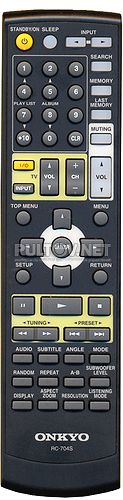 RC-704S пульт для DVD-ресивера ONKYO DR-S501