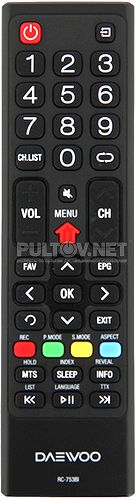 RC-753BI пульт для телевизора Daewoo L32V680VKE