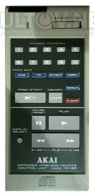 RC-80 пульт для CD-плеера Akai 