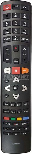 RC-850PT пульт для телевизора Daewoo U43V890VTE