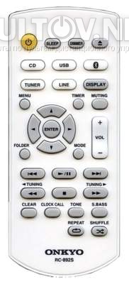 RC-892S пульт для музыкального центра Onkyo 