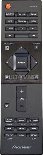 RC-927R пульт для AV-ресивера Pioneer SC-LX701 и др.