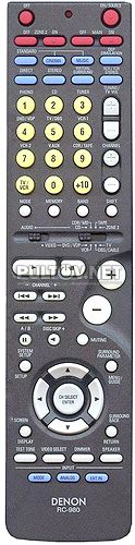 RC-980, RC-981 пульт для AV-ресивера DENON AVR-2105