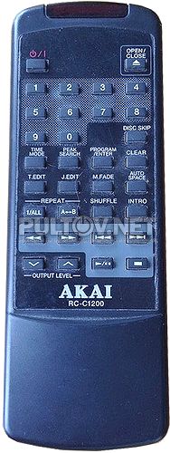 RC-C1100, RC-C1200 пульт для СD-проигрывателей AKAI CD-1100 и AKAI CD-M1200