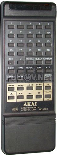 RC-C69 пульт для CD-проигрывателя Akai CD-79