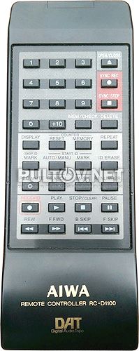 RC-D1100 пульт для DAT-рекордера Aiwa XD-S1100