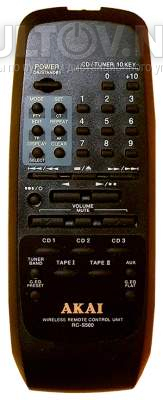 RC-S500 пульт для музыкального центра Akai