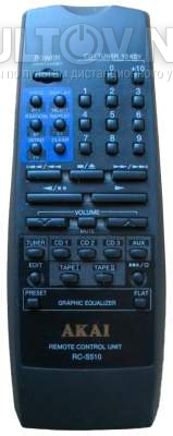 RC-S510 пульт для музыкального центра Akai