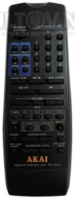 RC-S610 пульт для музыкального центра Akai