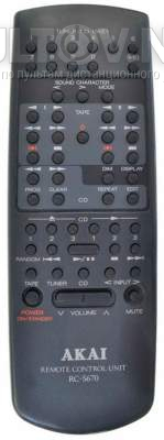 RC-S670 пульт для музыкального центра Akai