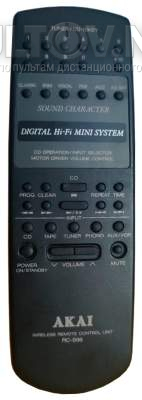 RC-S96 пульт для музыкального центра Akai