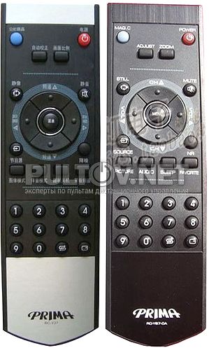 RC-Y37, RC-Y37-0A пульт для телевизора PRIMA