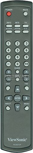 RC00272P пульт для телевизора ViewSonic VT2730