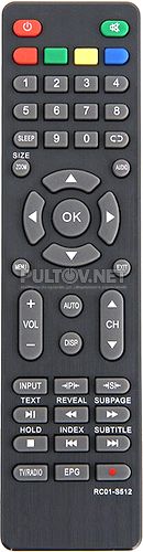 RC01-S512, Akai RC01-S512 неоригинальный пульт для телевизора Akai и Supra