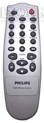 RC07112/01 пульт для музыкального центра Philips MC165 и др.