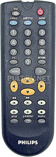 RC0851/01, RC0851/04, 3139 228 80621 пульт для DVD-плеера Philips DVD170 и др.