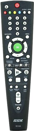 RC1023, RC1026, RC1027 пульт для DVD-плеера BBK DMP1028HD и других