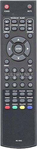 RC1902 пульт для телевизора Fusion FLTV-19W6