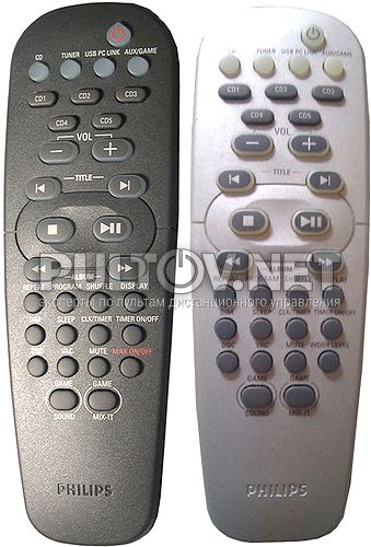 RC19532003 (313922861791), RC19532004-00P пульт для музыкального центра PHILIPS FW-M567/22