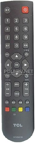 RC2000C02, RC2000C11, RC200 3D пульт для телевизора TCL LE55D8810