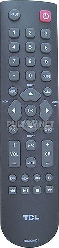 RC2000N01, RC2000N02 пульт для телевизора TCL 48FS4690 и др.
