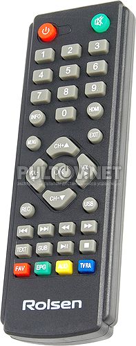 RDB-532 пульт для DVB-T2-ресивера Rolsen 