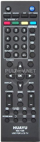 Huayu RM-710R заменяющий пульт для телевизоров JVC