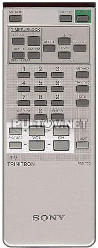 RM-732 пульт для телевизора SONY KV-2725 и других