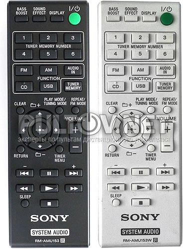 RM-AMU153, RM-AMU153W пульт для музыкального центра SONY CMT-V11iP 