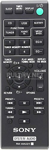 RM-AMU211 пульт для музыкального центра Sony MHC-ECL77BT и др.