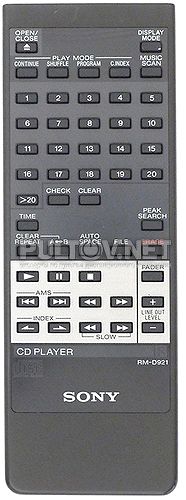 RM-D921 пульт для CD-плеера Sony CDP-XA3ES и др.