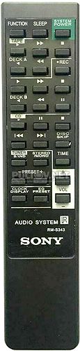 RM-S343 пульт для музыкального центра SONY HCD-C33 