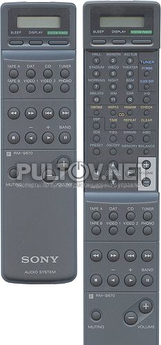RM-S670 пульт для музыкального центра Sony FH-E959 и др.