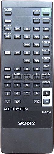 RM-S75 пульт для музыкального центра SONY MHC-EX5