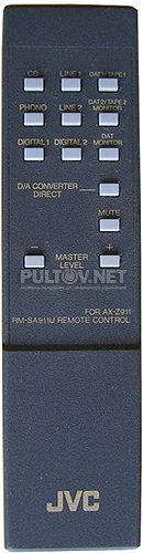 VICTOR RM-SA911U, JVC RM-SA911U пульт для усилителя JVC и VICTOR AX-Z911